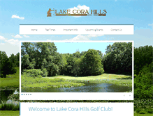 Tablet Screenshot of lakecoragolf.com